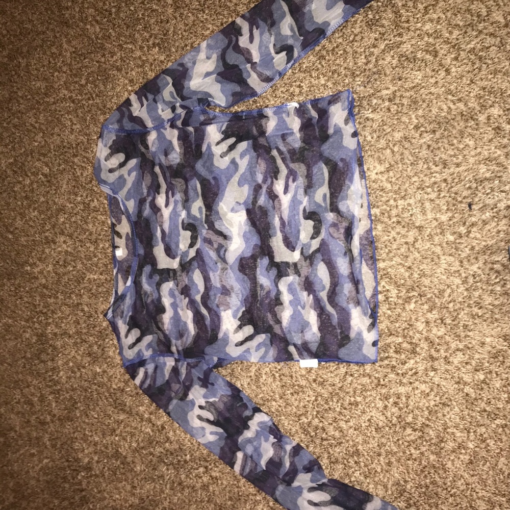 Sheer Camo top